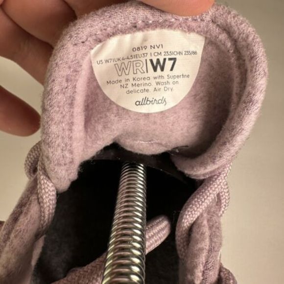 Allbirds Wool Runners WR Womens Size 7 Purple Lavender Comfort Sneakers Shoes - Picture 6 of 8